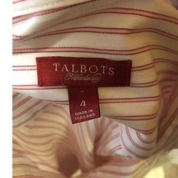 Talbots Haberdashery Top 4 Wrinkle Resist Striped - Picture 7 of 7